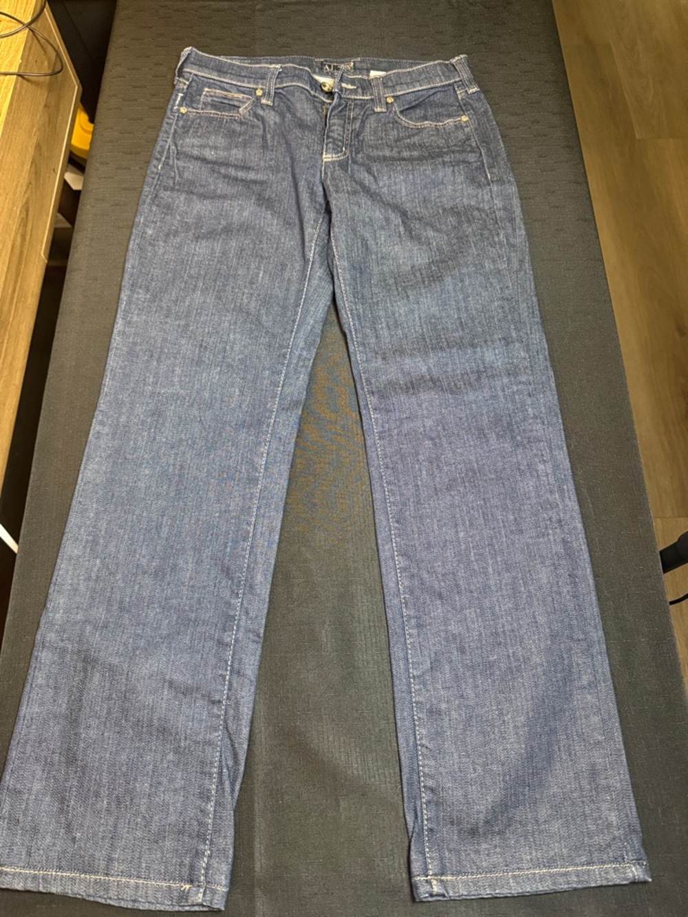 Armani Jeans Dark Blue Straight-Leg Denim Pants